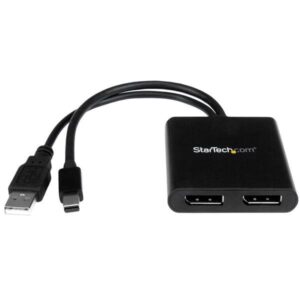 Adaptador Mini DisplayPort + USB Macho - 2x DisplayPort F?mea - STARTECH