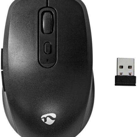 Rato Ótico Wireless 1600DPI (Preto) - NEDIS