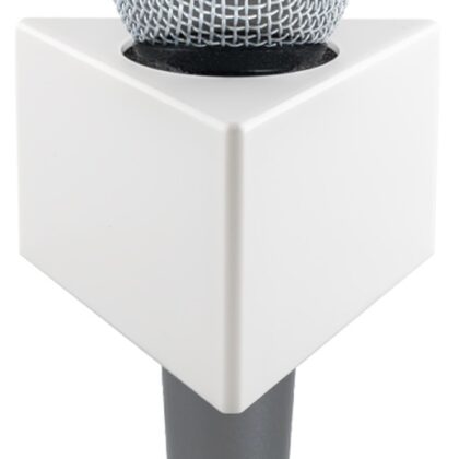 Triângulo p/ Microfone de Mão (Branco) - FONESTAR