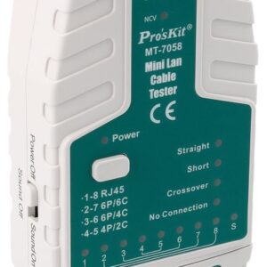 Testador de Rede RJ11 e Coaxial BNC (LED) - Proskit