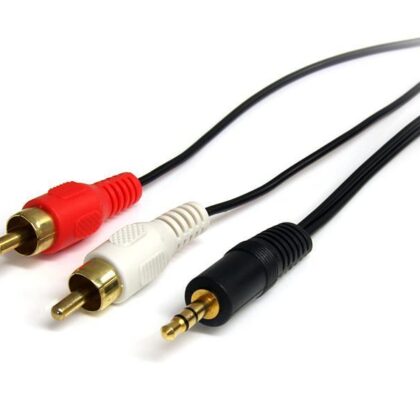Cabo Jack 3.5mm Stereo Macho - 2x RCA Macho (90cm) - STARTECH
