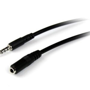 Cabo Jack 3.5mm Macho - Jack 3.5mm Fêmea (2 mts) - STARTECH