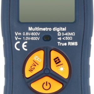 Multímetro Digital Automático de Bolso CAT.III 600V c/ Função Lanterna - NIMO