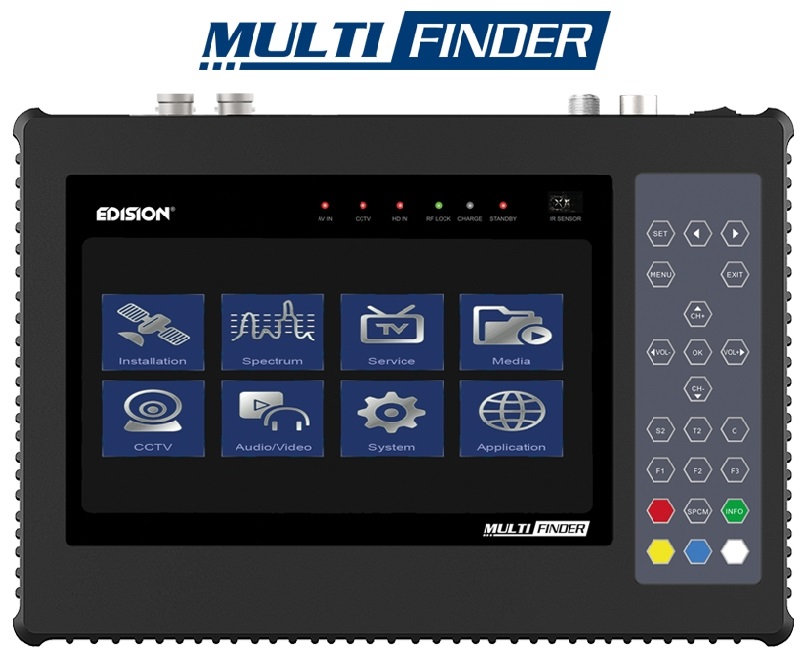 Medidor de Campo COMBO 7 (TDT, SATÉLITE, CABO e CCTV) MULTI-FINDER - EDISION