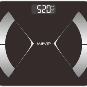 Balan?a de WC Digital Bluetooth (Preto) - MUVIP