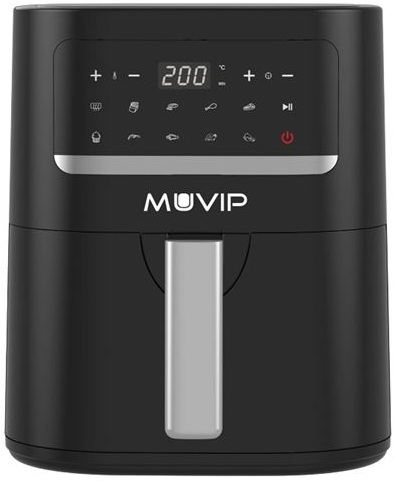 Fritadeira Air Fryer 4,5L 1600W (Preto) - MUVIP