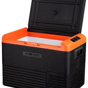 Geleira Portátil 45L c/ Compressor (Preto/Laranja) - MUVIP