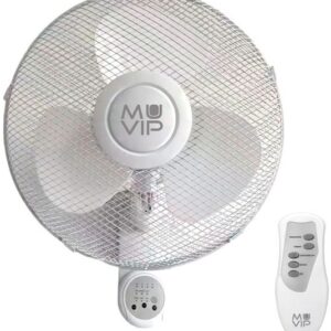 Ventoinha de Parede 3 Velocidades 45W c/ Comando (Ø40cm) - MUVIP