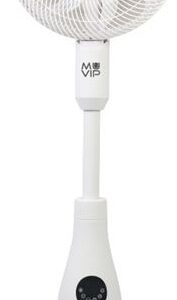 Ventoinha de P? Nebulizadora Design Pro 3 Velocidades 80W c/ Comando e Luz LED (?35cm) - MUVIP