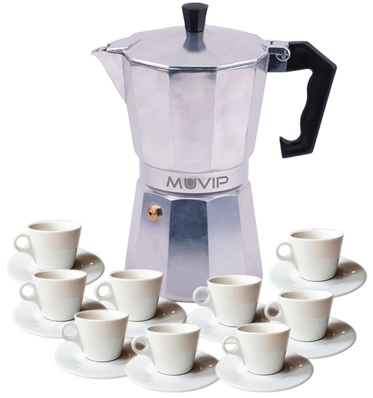 Cafeteira Italiana Alumínio (9 Chávenas) - MUVIP
