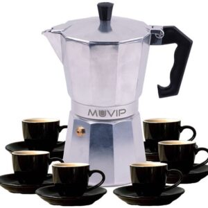 Cafeteira Italiana de Indução 6 Chávenas (Alumínio) - MUVIP