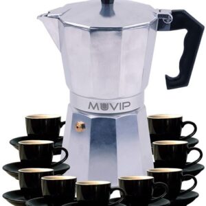 Cafeteira Italiana de Indução 9 Chávenas (Alumínio) - MUVIP