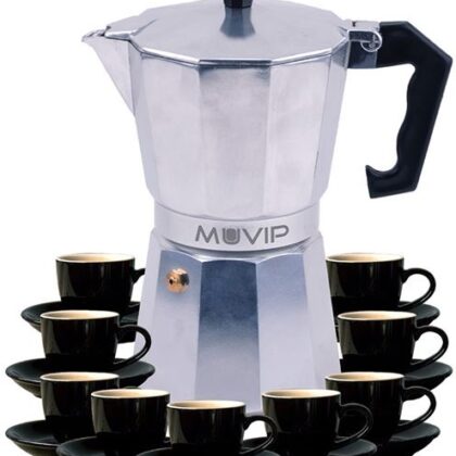 Cafeteira Italiana de Indução 9 Chávenas (Alumínio) - MUVIP