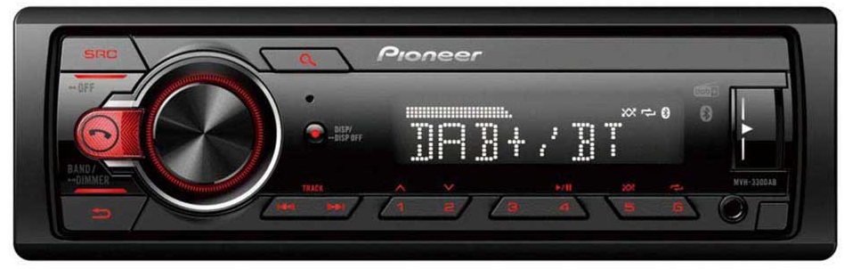 Auto Rádio RDS FM 4x 50W c/ Antena DAB - Pioneer