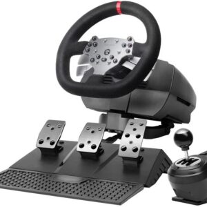 Volante MWH-RSX Racing Wheel PC/PS4/Xbox Series X/S (Preto) - MARS-GAMING