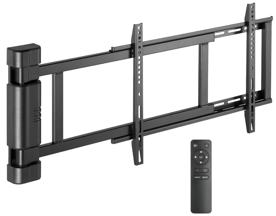 Suporte de Parede Motorizado p/ TV LED-LCD-PLASMA 32~80 (Máx 50Kg) c/ Comando - JollyLine