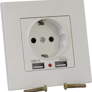 Tomada Interior de Parede c/ 2 USB