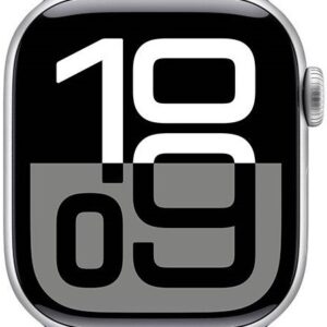 Apple Watch Series 10 GPS 42mm Alumínio Prateado c/ Bracelete Desportiva Azul Denim S/M