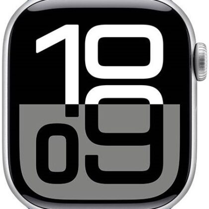 Apple Watch Series 10 GPS 42mm Alumínio Prateado c/ Bracelete Desportiva Azul Denim S/M