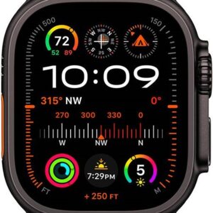 Apple Watch Ultra 2 GPS + Cellular 49mm Tit?nio Preto c/ Loop Alpine Verde Escuro S