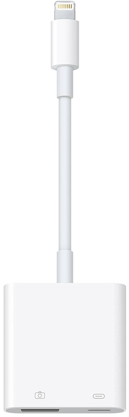 Adaptador de Câmara Lightning p/ USB 3.0 + Lightning (Branco) - APPLE