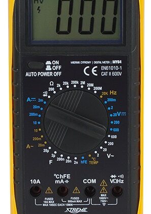 Multímetro Digital c/ Capacímetro + Temperatura - XTREME