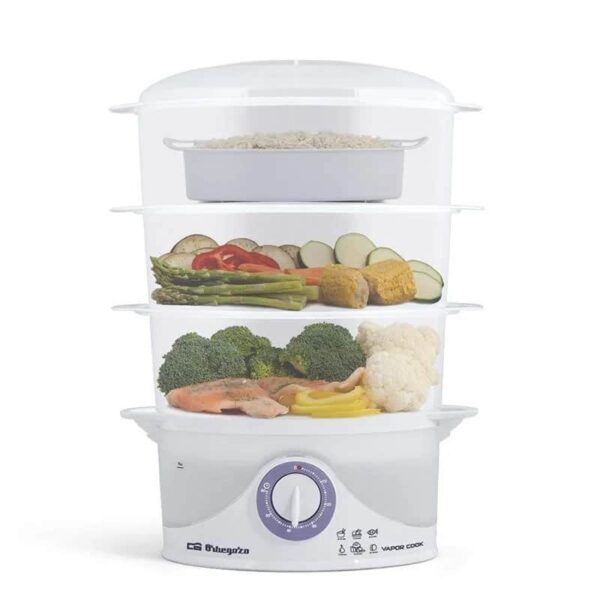 Máquina de cozer a vapor Orbegozo CO 4015 800W Capacidade 9L
