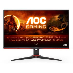Monitor AOC VA 27" QHD 1MS 155HZ Q27G2E/BK