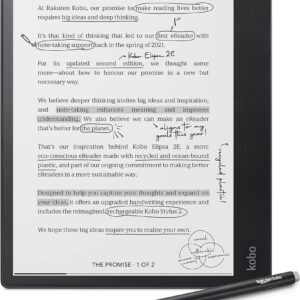 E-Book Elipsa 2E 10.3 32GB Wi-Fi + Caneta Kobo Stylus 2 (Preto) - KOBO