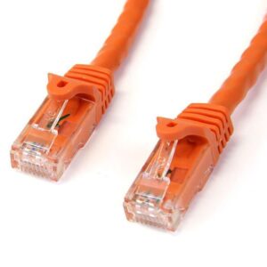 Cabo de Rede RJ45 Cat6 U/UTP Laranja (1 metro) - STARTECH