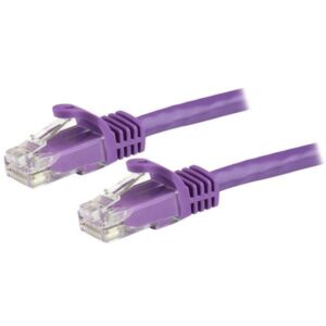 Cabo de Rede RJ45 Cat6 U/UTP Roxo (1 metro) - STARTECH