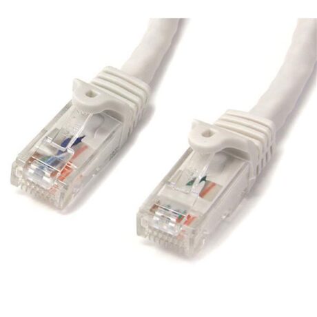 Cabo de Rede RJ45 Cat6 U/UTP Branco (1 metro) - STARTECH