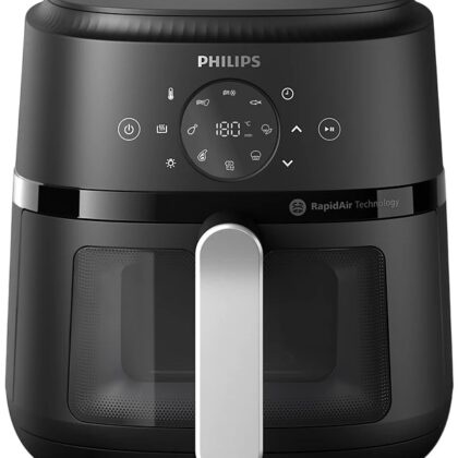 Fritadeira Air Fryer Série 2000 NA221/00 4.2L 1500W (Preto/Prateado) - PHILIPS