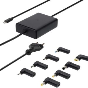 Adaptador/Transformador Universal USB-C GaN 100W (Preto) – NEDIS
