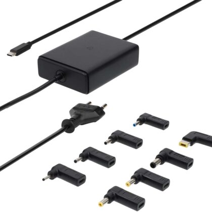 Adaptador/Transformador Universal USB-C GaN 100W (Preto) - NEDIS