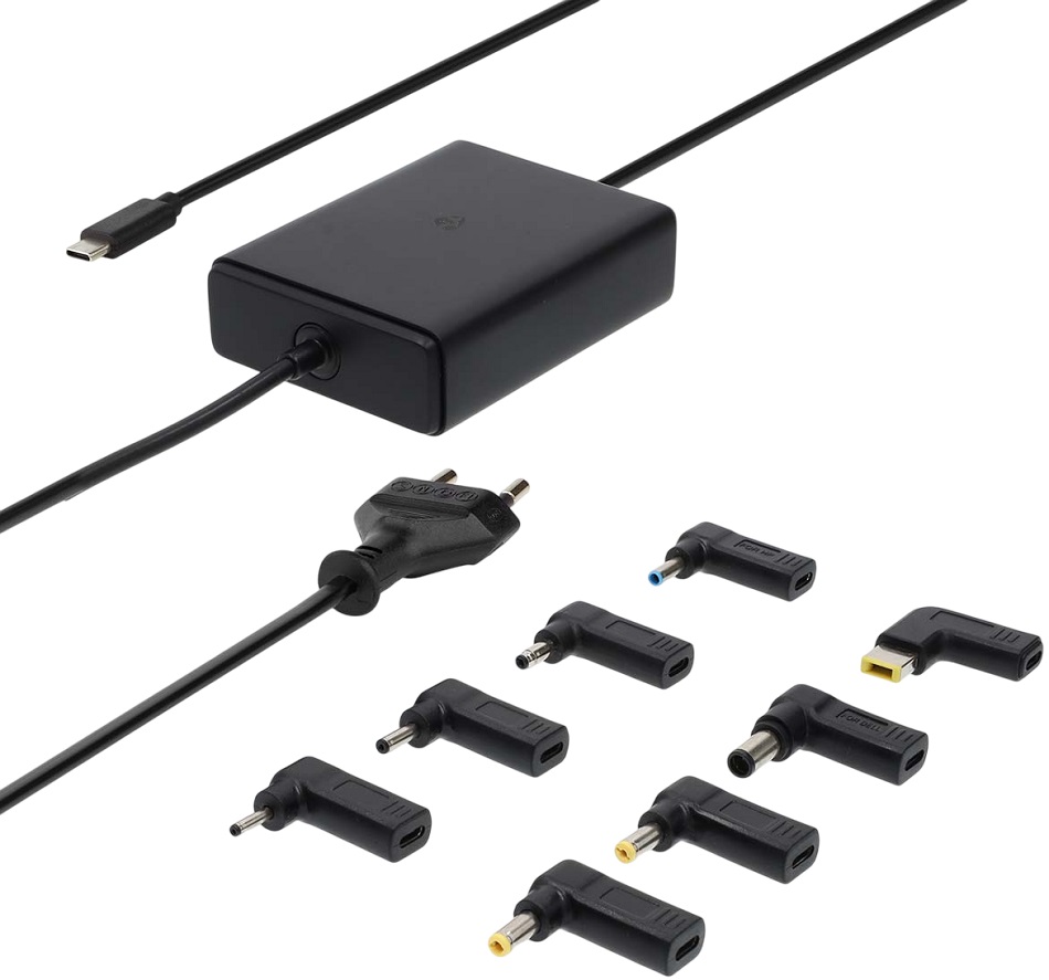 Adaptador/Transformador Universal USB-C GaN 100W (Preto) - NEDIS