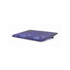 Cooler Portatil Gembird até 15.6" Led Azul 2 Ventoinhas Altura Ajustável