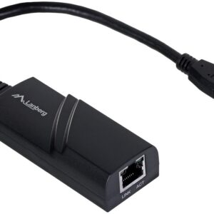 Adaptador de Rede USB p/ RJ45 (Preto) - LANBERG