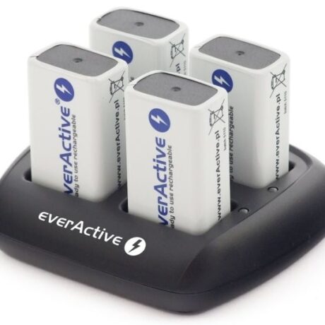Carregador p/ 1-4 Pilhas 9V NiMH - everActive