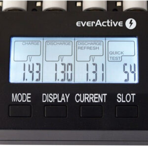 Carregador de Pilhas AA/AAA c/ LCD - everActive