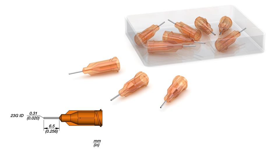 Pack 10x Agulhas Dispensadoras de Pasta de Soldar 23G (0,33 mm) - JBC