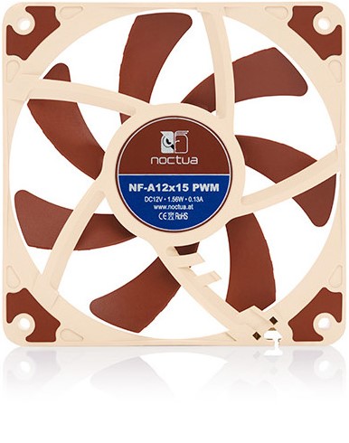 Ventoinha 120mm 1850RPM NF-A12x15 4 Pinos PWM - NOCTUA