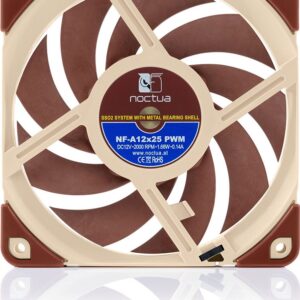 Ventoinha 120mm 2000RPM NF-A12x25 4 Pinos PWM - NOCTUA