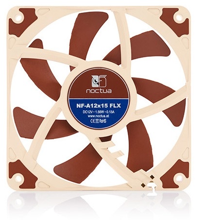 Ventoinha 120mm 1850 RPM NF-A12x15 FLX 3 Pinos - NOCTUA