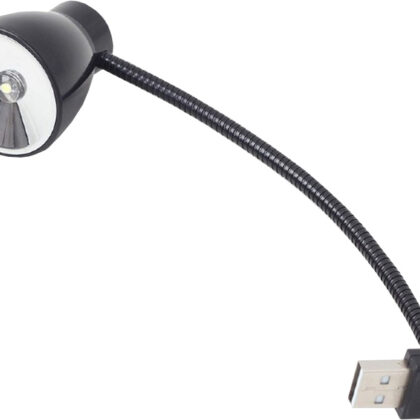 Lâmpada LED NL-02 p/ Portáteis USB (Preto) - GEMBIRD