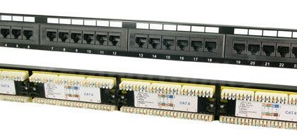 Patch Panel RJ45 24 Portas CAT6 (Preto) - LOGILINK