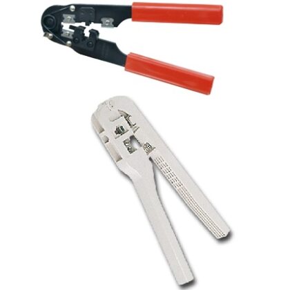 Alicate de Cravar Fichas RJ11/RJ12 (4P e 6P)