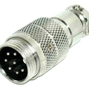 Ficha Micro Macho 7 Pinos Met?lica
