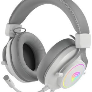 Auscultadores Headset Gaming Neon 750 RGB c/ Microfone (Branco) - GENESIS