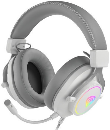 Auscultadores Headset Gaming Neon 750 RGB c/ Microfone (Branco) - GENESIS